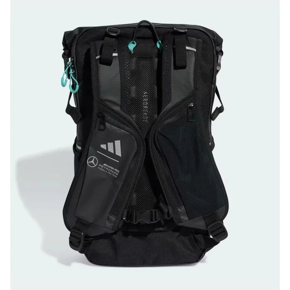 Adidas Backpack Mercedes-AMG Petronas F1 Team Black Reflective Laptop Books Bag